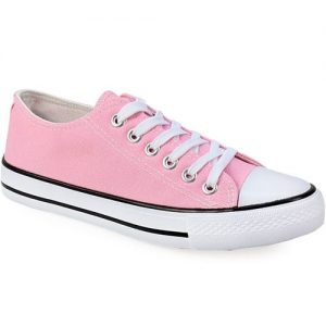 Γυναικεία sneakers με λευκή σόλα Ροζ