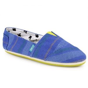 Loafers από πανί multi colour Μπλε
